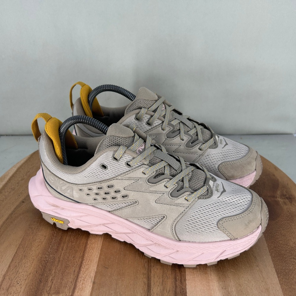 Hoka One One Anacapa Breeze Low Oat Milk Pink Women 8.5 Hiking Shoes 1127921